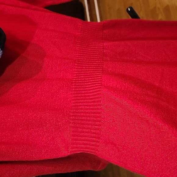 A. Beyer Fit and Flare Sweater Dress With Scarf Juniors Size Large - Picture 6 of 14